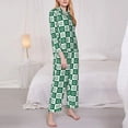thumbnail image 3 of Sikiie Happy saint Patricks day Pajamas Set Long Sleeve Sleepwear Womens Button Down Nightwear Pj Sets-Medium, 3 of 7