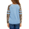 thumbnail image 2 of Langwyqu Girls Casual Long Sleeve Leopard Print T Shirts Children Spring Fall Tops for Size 4-15 Years, 2 of 5