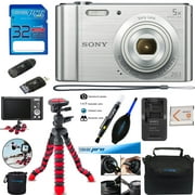 Sony Cyber-shot DSC-W800 Digital Camera (Silver)   Deal-Expo Accessories Bundle