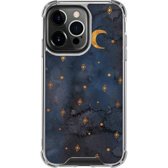 Skinit Moon and Stars iPhone 14 Pro Clear Case