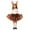 Brown, variant on Little Girls Reindeer Tutu Skirt Outfit Set 2pcs Tulle Puff Skirt Christmas Cosplay Stage Performance Party Dress Up Outfit Set,sizes 7-8Y