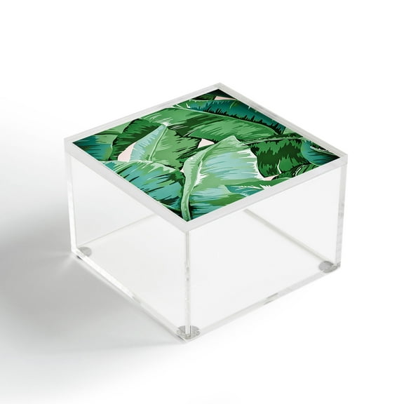 Society6 Gale Switzer Banana Leaf Grandeur II Acrylic Box