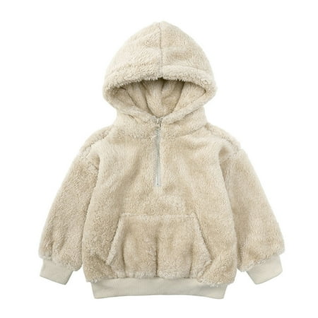 

Leutsin Winter Thick Coat Boys Girls Lamb Velvet Children s Warm Hooded Wool Sweater