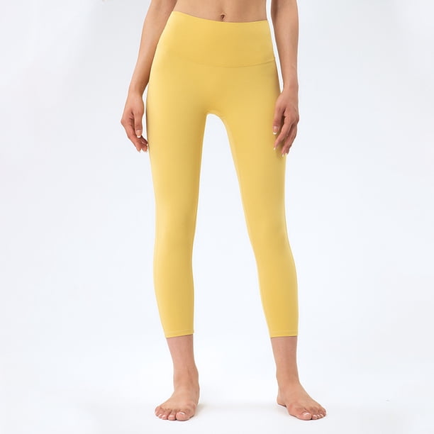 Pantalones de yoga sin vergüenza para niños, de cintura alta, ajustados, sin costuras, con bolsillo, para levantar la cadera, ropa exterior deportiva, pantalones cortos de fitness