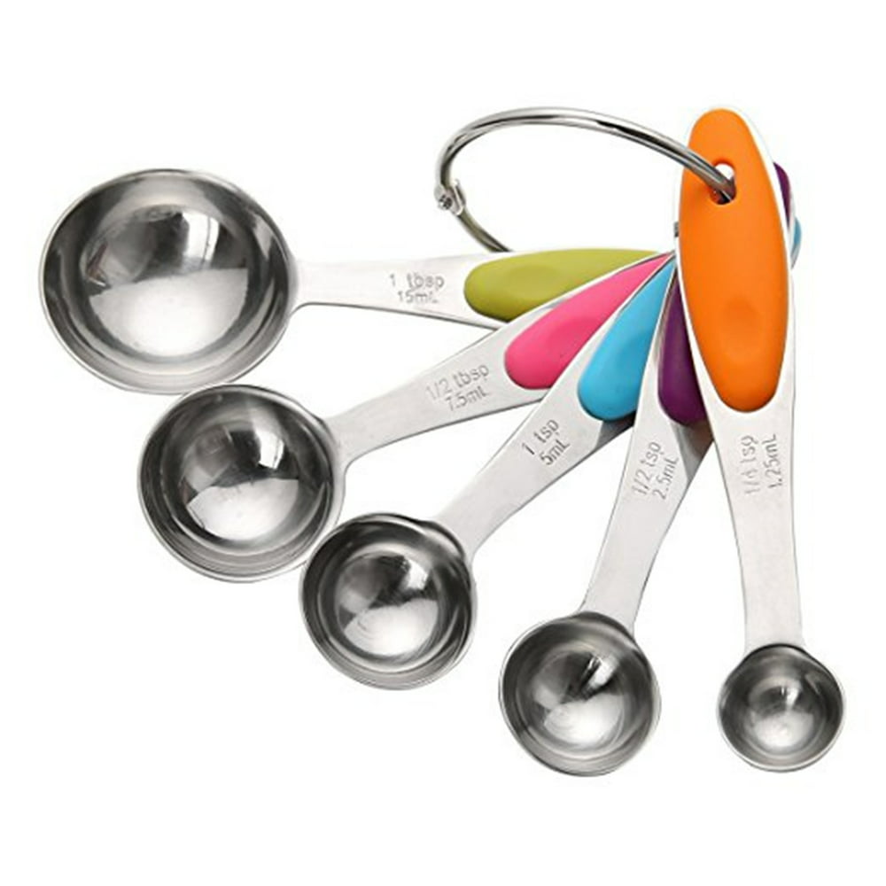 Measuring Spoons Set Stainless Steel 18/8 - Perfect for Baking and 18 8 Stainless Steel Measuring Spoons