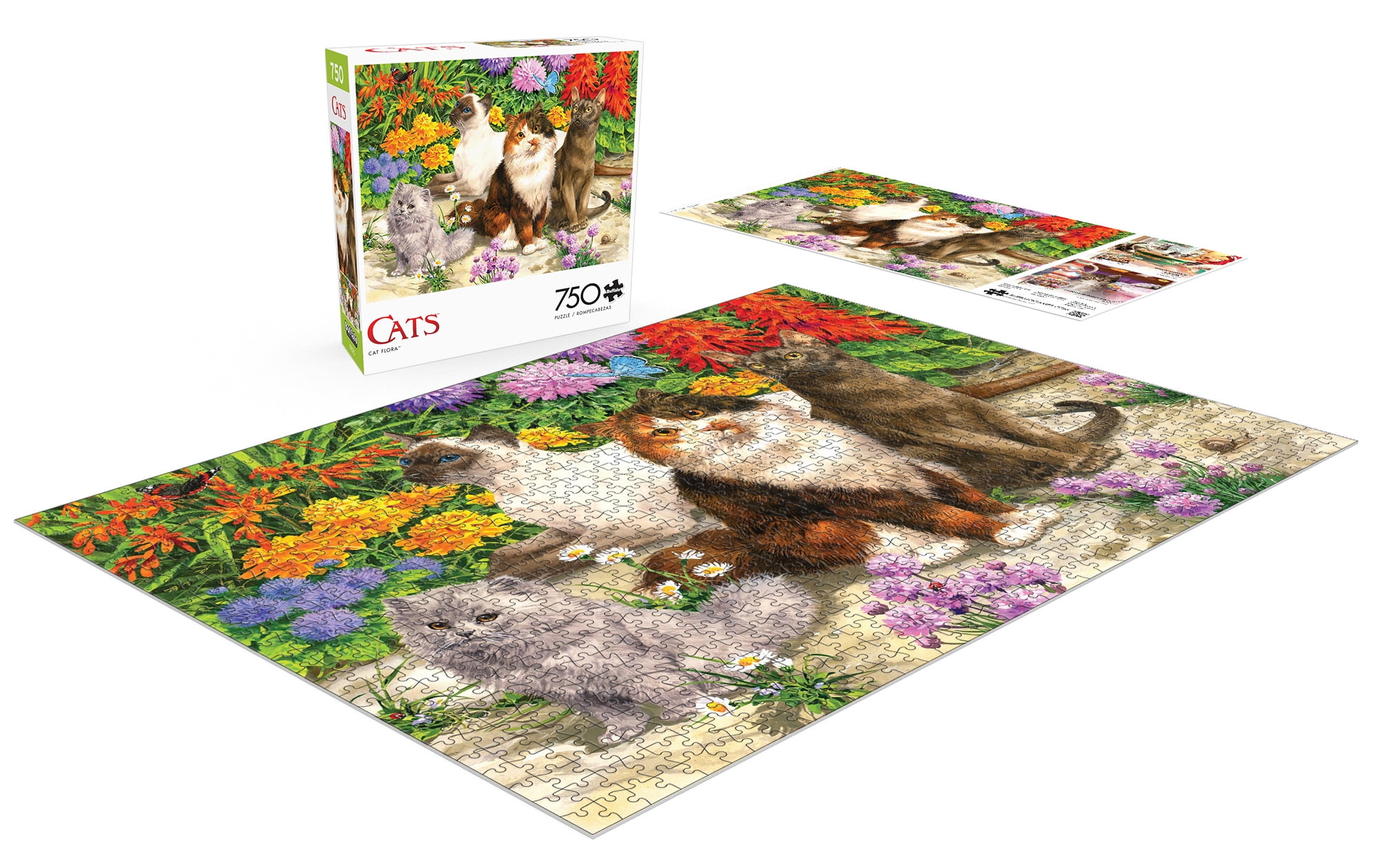 Buffalo Games 750-Piece Cats Flora Adult Interlocking Jigsaw Puzzle