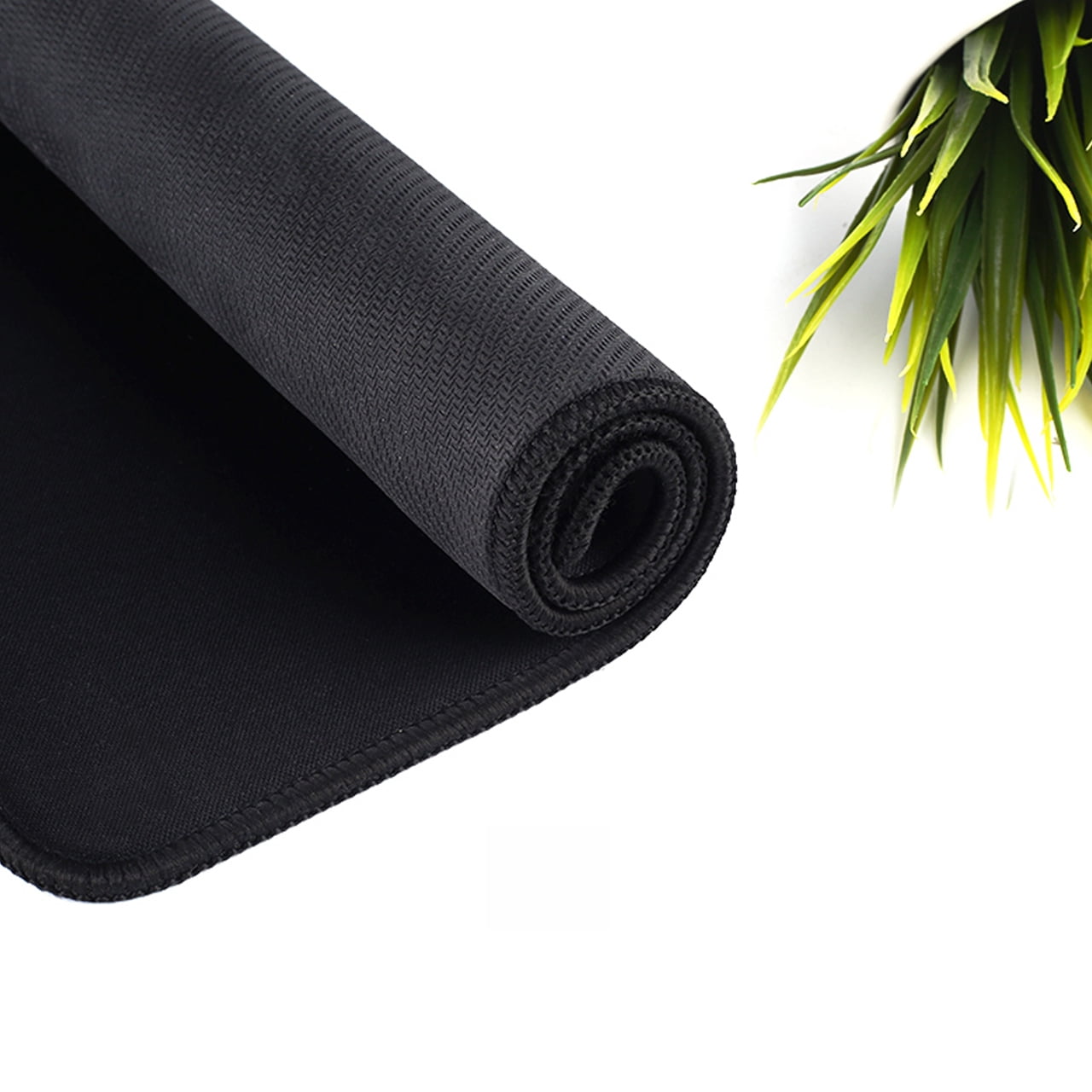 Kriture Mouse Pad 12 Pack with Stitched Edge, Non-Slip Rubber Base, Premium-Textured and Waterproof Mousepad for Computers, Laptop, Office & Home, 10.2x8.3inches, 7mm, Black
