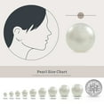 thumbnail image 2 of Kezef 9.5-10mm Pearl Stud Earrings in 14K Gold-Plated for Women, 2 of 6
