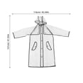 thumbnail image 2 of unbranded Chaqueta Impermeable Con Capucha Transparente Para Estudiantes Y Portátil, 2 of 7