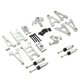 thumbnail image 3 of Repuestos para coche RC a escala 1:14, herramienta práctica de aleación de aluminio profesional Plata, 3 of 9