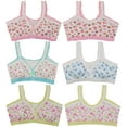 thumbnail image 3 of ToBeInStyle Girl's 4-Pack Crochet Trim Cami Training Bras - Flowers - 12 Years, 3 of 3