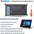 thumbnail image 2 of YRDD6 Replacement Laptop Battery For Dell Inspiron 3493, 3583, 3593, 3793 & Latitude 3310 – 11.4V 42Wh 2 of 6