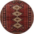 thumbnail image 1 of Ahgly Company Machine Washable Indoor Round Traditional Sienna Brown Area Rugs, 3' Round, 1 of 7