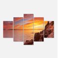 thumbnail image 2 of Bass Harbor Head Lighthouse Panorama - Modern Seascape Canvas Artwork, 2 of 3