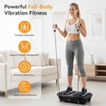 thumbnail image 2 of VANECL Vibration Plate Exercise Machine, 120-Level Full Body Workout Vibration Plate for Lymphatic Drainage & Weight Loss, with Remote & LED Touch Screen, 330 lbs Capacity, Men Women Universal, Black, 2 of 8