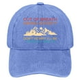 thumbnail image 1 of TIEVOSA Casquette de Randonnée Amusante Colorée Rétro Imprimée Casquette de Baseball Classique Ajustable (Bleu), 1 of 6