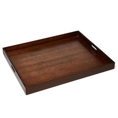 Copy of Beautiful Abstract Print Design Wooden Serving Tray Walnut Color