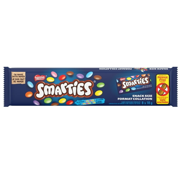 Snack Size, Milk Chocolate In Candy Shell, Individual Boxes, Prepared In A Canadian Peanut-Free Facility, Ideal For Sharing, Made With No Artificial Colours Or Flavours, 10g