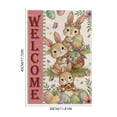 thumbnail image 3 of CaiYueKe Easter Garden Flag Outdoor Holiday Decoration Bunny Egg Printed Polyester Flag for Patio Yard Spring Home Ambiance Welcome Double Sided Seasonal Decor, 3 of 7