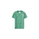 thumbnail image 1 of Camiseta adornada Aeropostale California cuello en V a rayas verde mediana, 1 of 2