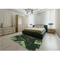 thumbnail image 4 of Ahgly Company Indoor Round Patterned Green Pepper Green Area Rugs, 7' Round, 4 of 6