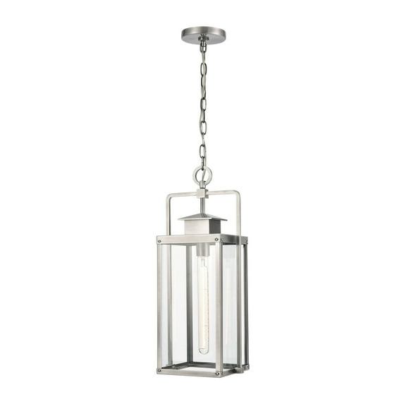 Elk Home 9-Inch Wide Crested Butte Hanging Modern-Brushed Aluminum