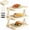 White, variant on 2026TripleHBB Multi-Layer Dish & Prep Tray Storage Rack,Fold-able Serving Tray Stand, 3-Tier Space-Saving Easy to Store for Kitchen Organizer