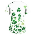 thumbnail image 5 of Gamivast Plus Size Womens Scrubs St Patricks Day Shamrock V-Neck Short Sleeve Body Scrubs Soft Breathable Scrubs s Funny Holiday Medical Top Nursing Wear, 5 of 5