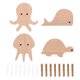 thumbnail image 1 of 1 juego de ganchos de almacenamiento multifuncionales para colgar sombreros de animales, ganchos de pared, 1 of 8