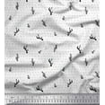 thumbnail image 1 of Soimoi Poly Georgette Fabric Brush Stroke & Cactus Tree Print Sewing Fabric Yard 52 Inch Wide, 1 of 3