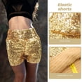 thumbnail image 4 of unbranded Shorts Dorados Con Lentejuelas Para Rendimiento Deportivo Y Diversión Con Cintura Elástica, 4 of 6