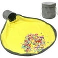 thumbnail image 3 of Panier de Rangement pour Jouets et Tapis de Jeu - Sac de Rangement Lego, Grand Sac à Jouets Portable, 3 of 7