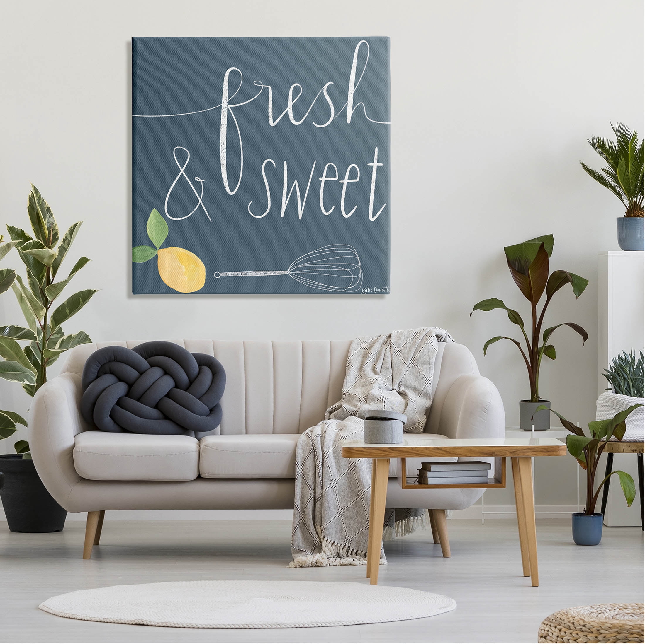 Stupell Industries Fresh & Sweet Citrus Fruit Cooking Graphic Art Gallery Wrapped Canvas Print Wall Art, Design by Katie Doucette