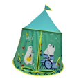 thumbnail image 2 of Jugar para niños Tent Prince Castle Centable Playroom portátil Playhouse Indian Regalo de cumpleaños para la guardería Fiesta de cumpleaños de verde, 2 of 8