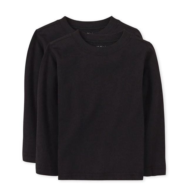 Camiseta The Children's Place de manga larga para bebé niño 4T negra