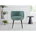thumbnail image 2 of Modern Kaya Pleated Velvet Dining Chair in Nude, 2 of 11