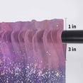 thumbnail image 5 of Night Sky Stars Valance Curtains for Kitchen/Living Room/Bathroom/Bedroom Window, Rod Pocket Small Topper Half Short Window Curtains Voile Sheer Scarf, Shooting Star Cloud Galaxy 54"x18", 5 of 8