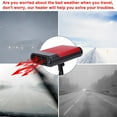 thumbnail image 3 of Dodoing 12V 150W Portable Car Heater, ABS, Red, 3 of 8