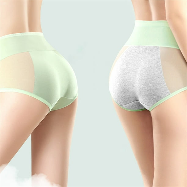 Aayomet Panties for Women Female High Waisted Non Marking Nude Panties  Cotton Stretch Underwear Ladies Soft (E, XL)