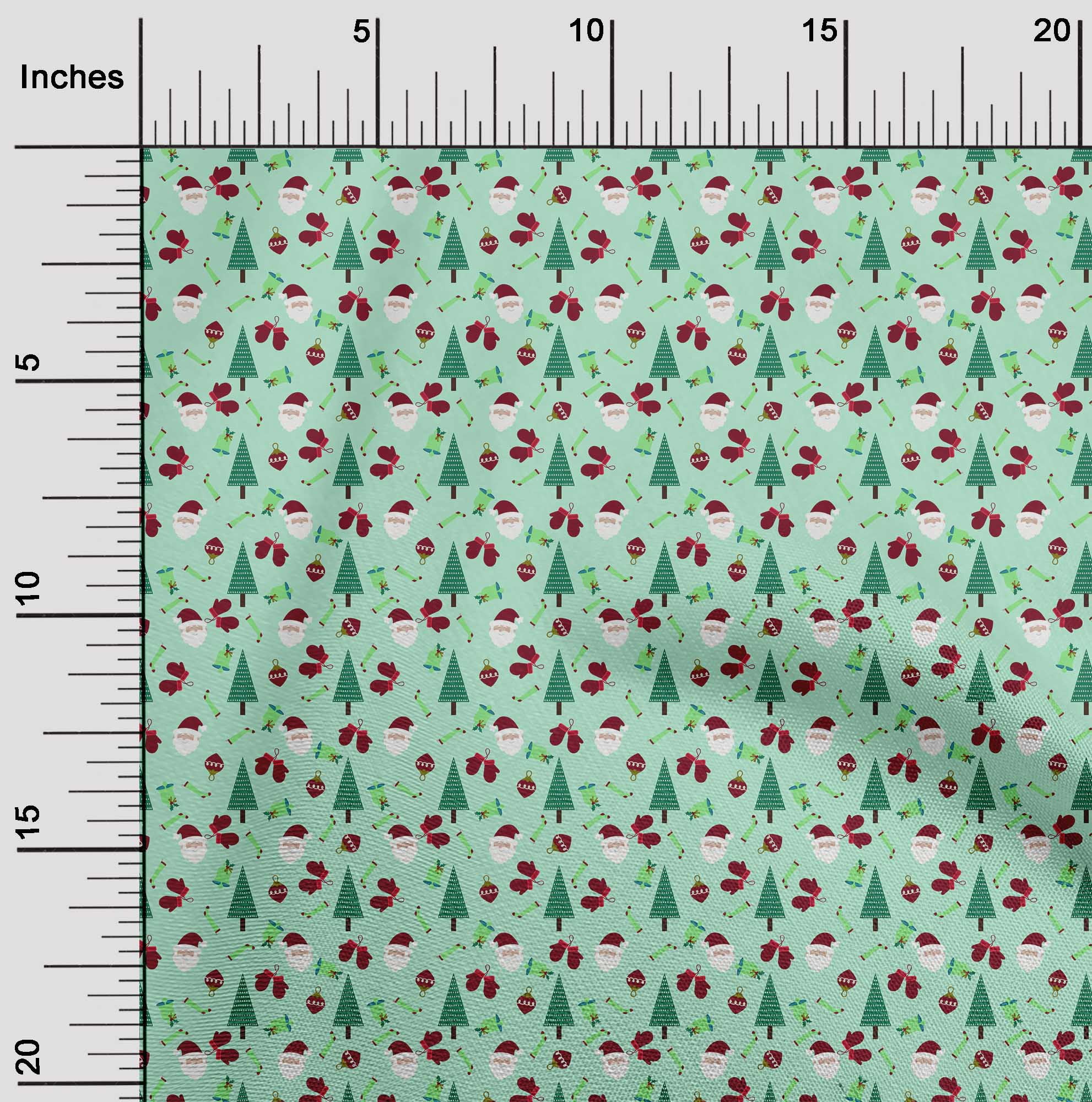 oneOone Cotton Jersey Aquamarine Fabric Christmas Dress Material Fabric Print Fabric By The Yard 58 Inch Wide