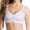 Z-647White, variant on ZHOGXU Womens Bra Front Close Solid Color Wireless Seamless Push Up Breathable Comfortable Soft Bralette For Everday Wear