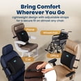 thumbnail image 4 of Everlasting Comfort Ergonomic Lumbar Support Pillow – Memory Foam Back Cushion for Office Chairs & Desk Seating, 4 of 9