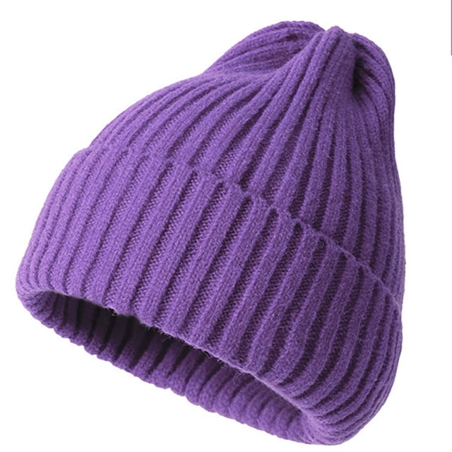 Femmes Hommes Tricoté Hiver Mode Couleur Rayé Impression Chapeaux Rayés Boule de Poils Raton Laveur Chaud Bonnet de Ski Chaud Bonnet Bombers Tuques Chapeaux Multicolore
