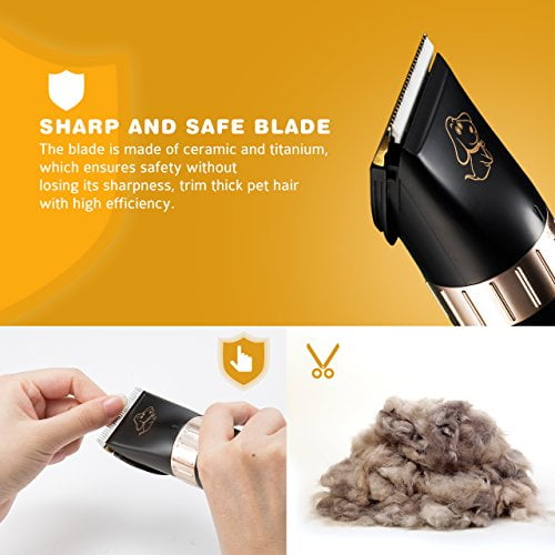 TOPELEK Dog Clippers Cordless Rechargeable Professional Pet Clippers