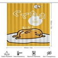 thumbnail image 2 of Gudetama 4 Pcs Shower Curtain Sets with Rugs, Bath Mat, U Shape And Toilet Lid Cover Mat And 12 Hooks, Cartoon Bathroom Set with Shower Curtain And Rugs And Accessories, 2 of 8