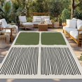 thumbnail image 2 of Sage Green Outdoor Rug for Patio/Deck/Porch, Non-Slip Large Area Rug 4 x 6 Ft, Modern Painting Farmhouse Striped Abstract Art Indoor Outdoor Rugs Washable Area Rugs, Camping Rug Carpet Runner, 2 of 8