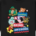 thumbnail image 3 of Disney - Another Day Of Being Awesome - Men's Crew Neck Fleece Pullover, 3 of 5