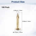 thumbnail image 3 of Uxcell 100-Pack Clavos Pequeños, Clavos de Latón de 1.5mm x 10mm con Cabeza Redonda, 3 of 6