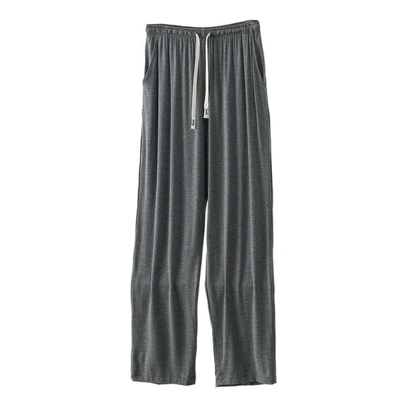 WMTBSRSW Men's Pajamas Pnats Ligtweight Lounge Pants with Pockets Soft Drawstring Sleep Full Length Pants Big and Tall