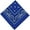 Navy, variant on Unisex Paisley Pattern 100% Cotton Bandana Head or Neck Scarf: 1CT